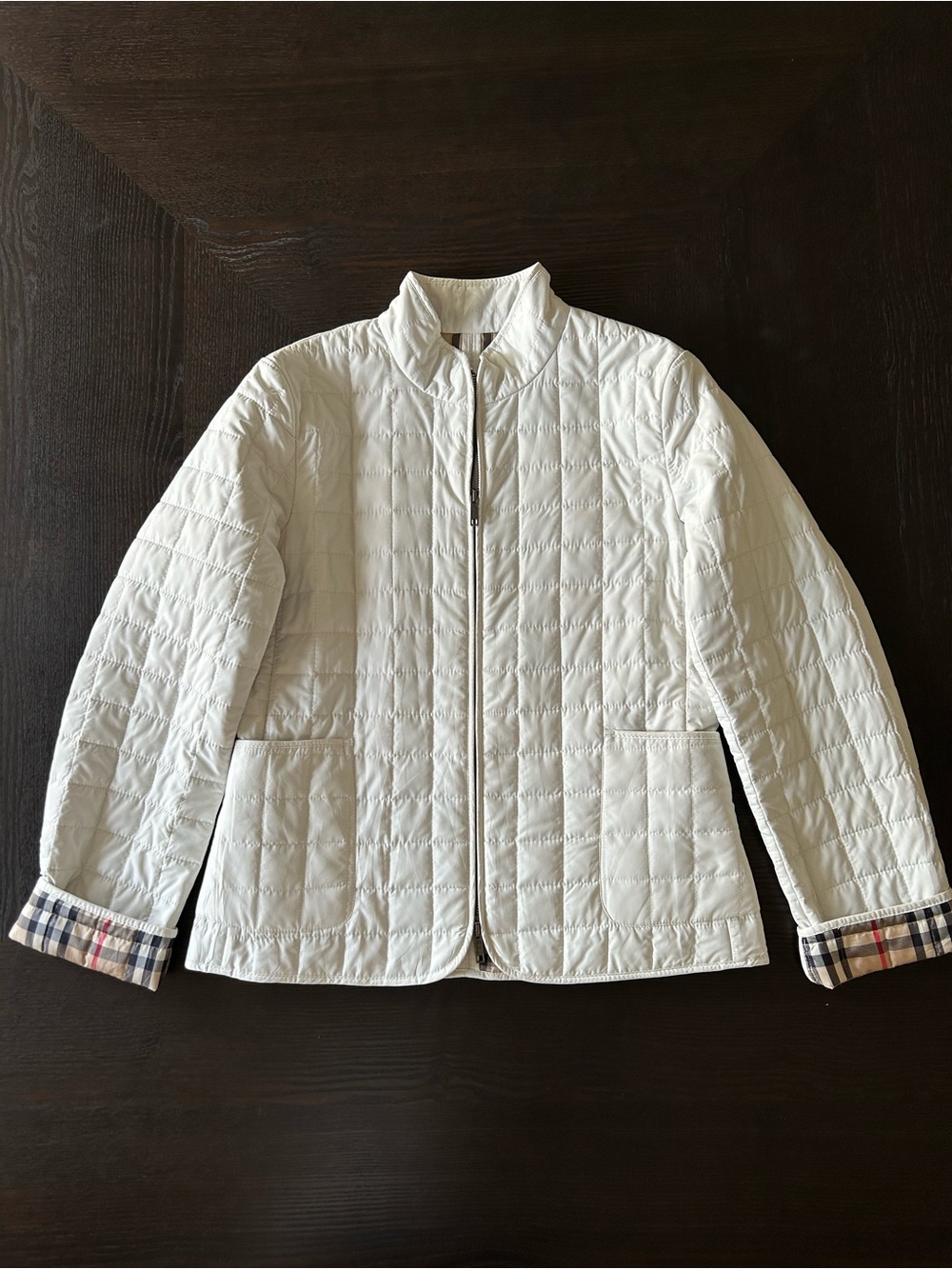 BURBERRY QUILTED NOVA CHECK JACKET SIZE 6 - Picture 2 of 12